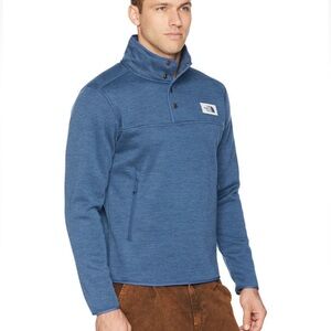 The North Face Men’s Blue Sherpa Patrol 1/4 Snap Pullover Size Small
